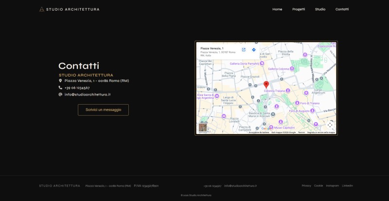 Sito Web per Studio di Architettura - Contattaci